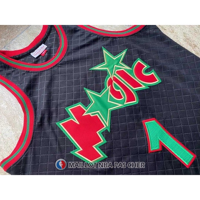 Maillot Orlando Magic Penny Hardaway NO 1 Mitchell & Ness 1993-94 Noir